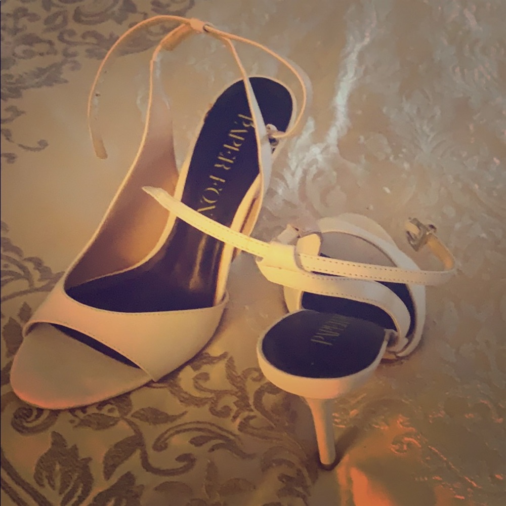 Paper Fox White High Heels